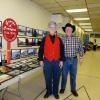 George Crawford at his Rail Road Collection display. 