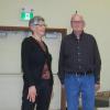 May 2019 speaker Bob Mabie speaker with FNHA member Diana Moore. 