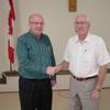 New Brunswick Archivist Fred Farrell and FNHA member Dow Johnston, May 2012 meeting. 
