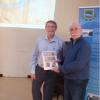 Febuary guest speaker Roger Nason on the left with FNHA President Eric Megarity on the right. 