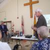 
FNHA June 2026 guest speaker Dr. Will van den Hoonaard   with FNHA member Fred White.
