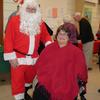 Santa Claus with FNHA member Carol Randall, Christmas 2011.