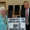 Fredericton Mayor Brad Woodside with FNHA member Judy Johnston, March 2012 meeting. 