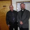 FNHA member Steve Goudey and April 2012 guest speaker, Rev. Ross Hebb of St. Peter's Church, Kingsclear. 