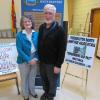 March 2014 guest speaker Connie Shanks Storr and her husband. Connie entertained FNHA members at the AGM with interesting researched facts and stories of life in Fredericton one hundred years ago 