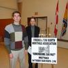 FNHA member Mark Depow with guest speaker Celine Delacroix, Executive Director, NB Conservation Council, at the January 2013 meeting.