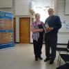 
​FNHA member Anne Trecartin with May 2016 guest speaker Mr. David Hilderbrand. 