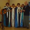 ​FNHA member Dow Johnston with December 2016 guest performers the Doucette Family.