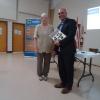 FNHA member Kathryn Hilder with October 2017 speaker, City of Fredericton Community Planning Manager, Mr. Marcello Battilana. 