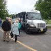 FNHA members boarding the tour bus taking them to Camp Gagetown and the New Brunswick Military Museum. 