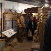 FNHA members touring the recreated World War One trench at the New Brunswick Military Museum.