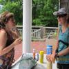 FNHA member Jill Hargrove and guest Mrs. Megarity during the BBQ. 