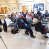 FNHA members and friends watching the Doucet family perform, December 2018. 