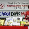 Doreen Armstrong and a portion of the School Days Museum display